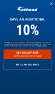 How fathead.com looks like on a mobile device such as an iPhone.