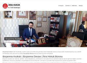 How fatihbudakoglu.av.tr looks like on a tablet such as an iPad.
