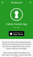 How fatsecret.com looks like on a mobile device such as an iPhone.
