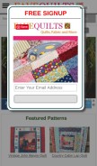 How favequilts.com looks like on a mobile device such as an iPhone.
