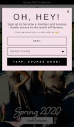 How faviana.com looks like on a mobile device such as an iPhone.