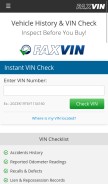 How faxvin.com looks like on a mobile device such as an iPhone.