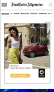 How faz.net looks like on a mobile device such as an iPhone.