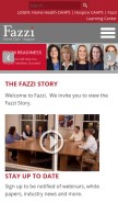 How fazzi.com looks like on a mobile device such as an iPhone.
