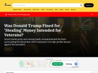 Desktop screenshot for snopes.com