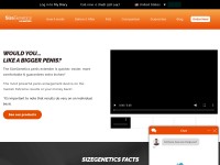 Desktop screenshot for sizegenetics.com