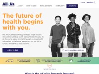 Desktop screenshot for joinallofus.org