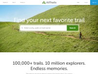 Desktop screenshot for alltrails.com