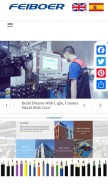How fbe-fibercable.com looks like on a mobile device such as an iPhone.