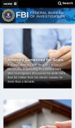 How fbi.gov looks like on a mobile device such as an iPhone.
