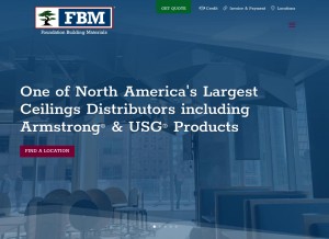 How fbmsales.com looks like on a tablet such as an iPad.