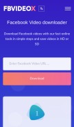 How fbvideox.com looks like on a mobile device such as an iPhone.