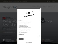 Desktop screenshot for design.blog