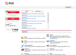 How fc2id.com looks like on a tablet such as an iPad.