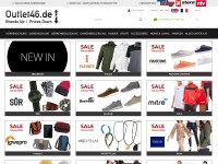 Desktop screenshot for outlet46.de