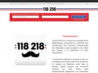 Desktop screenshot for 118218.fr