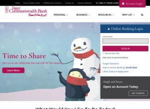 How fcbankingonline.com looks like on a tablet such as an iPad.