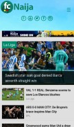How fcnaija.com looks like on a mobile device such as an iPhone.