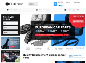 How fcpeuro.com looks like on a tablet such as an iPad.