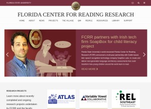 How fcrr.org looks like on a tablet such as an iPad.