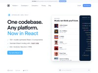 Desktop screenshot for ionicframework.com