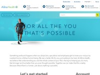 Desktop screenshot for allinahealth.org