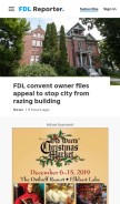 How fdlreporter.com looks like on a mobile device such as an iPhone.