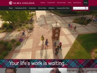 Desktop screenshot for alma.edu