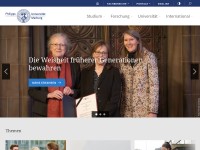 Desktop screenshot for uni-marburg.de