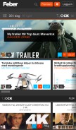 How feber.se looks like on a mobile device such as an iPhone.