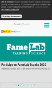 How fecyt.es looks like on a mobile device such as an iPhone.