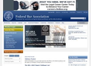 How fedbar.org looks like on a tablet such as an iPad.