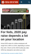 How federalnewsnetwork.com looks like on a mobile device such as an iPhone.