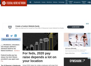 How federalnewsnetwork.com looks like on a tablet such as an iPad.