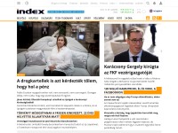 Desktop screenshot for index.hu