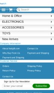 How feelgift.com looks like on a mobile device such as an iPhone.