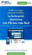How fel.mx looks like on a mobile device such as an iPhone.