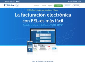 How fel.mx looks like on a tablet such as an iPad.
