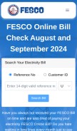 How fescoonlinebil.pk looks like on a mobile device such as an iPhone.