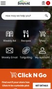 How festfoods.com looks like on a mobile device such as an iPhone.