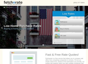 How fetcharate.com looks like on a tablet such as an iPad.