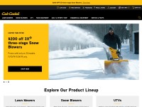 Desktop screenshot for cubcadet.com