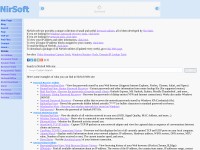 Desktop screenshot for nirsoft.net