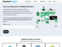 Desktop screenshot for passiveblogger.com