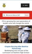 How ffa.org looks like on a mobile device such as an iPhone.