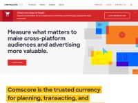 Desktop screenshot for comscore.com