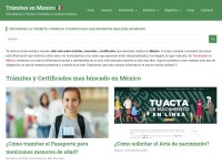 Desktop screenshot for tramitandoenmexico.com