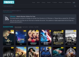 How ffmovies.cc looks like on a tablet such as an iPad.