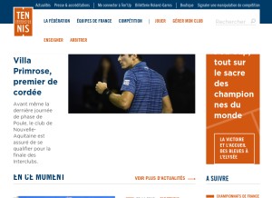 How fft.fr looks like on a tablet such as an iPad.
