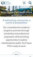 How fgcu.edu looks like on a mobile device such as an iPhone.